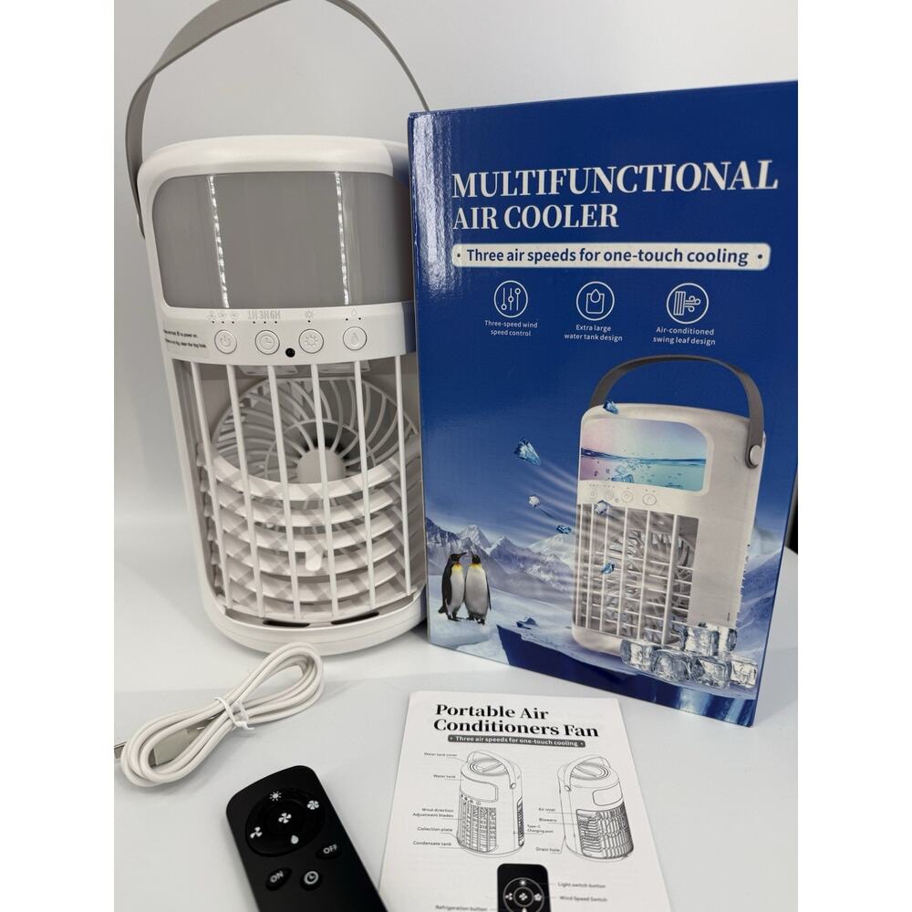 Portable Multi Function Air Conditioner Cooler Adjustable Speed With Remote New